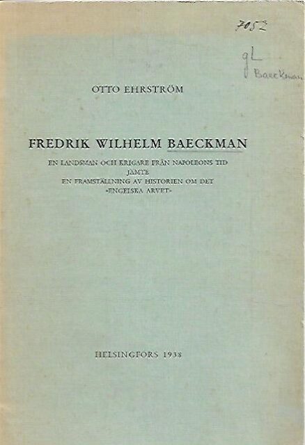 Fredrik Wilhelm Baeckman