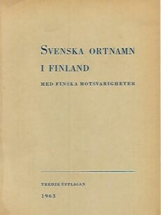 Svenska ortnamn i Finland med finska motsvarigheter