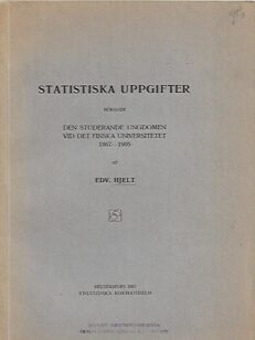 Statistiska uppgifter rörande den studerande ungdomen vid det finska universitetet 1867-1905