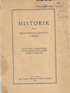 Historik över skolförhållandena i Sibbo