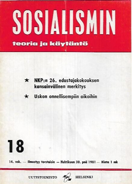 Sosialismin teoria ja käytäntö 1981-18