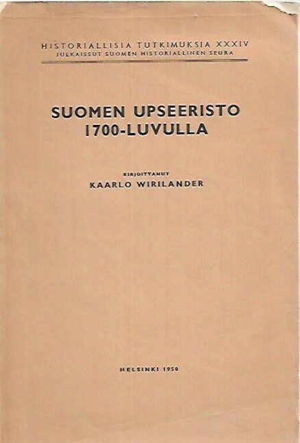 Suomen upseeristo 1700-luvulla
