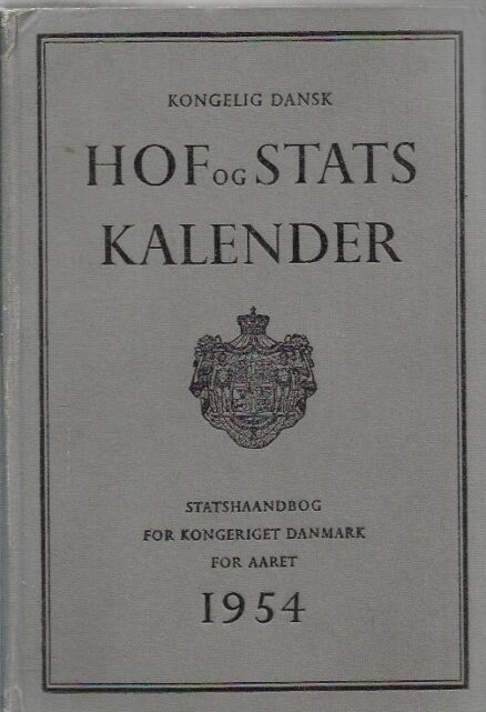 Kongelig Dansk Hof- og Stats Kalender 1954