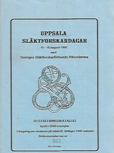 Uppsala släktforskardagar (15.-16.6.1992): Utställningskatalog