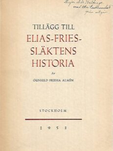 Tillägg till Elias-Fries-släktens historia
