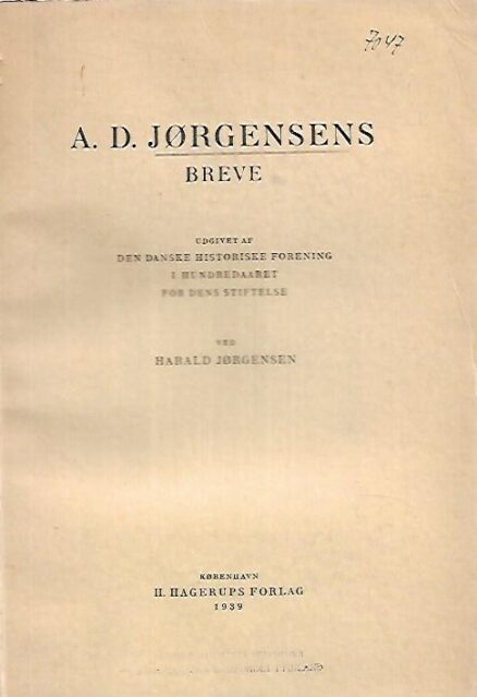 A. D. Jørgensens breve