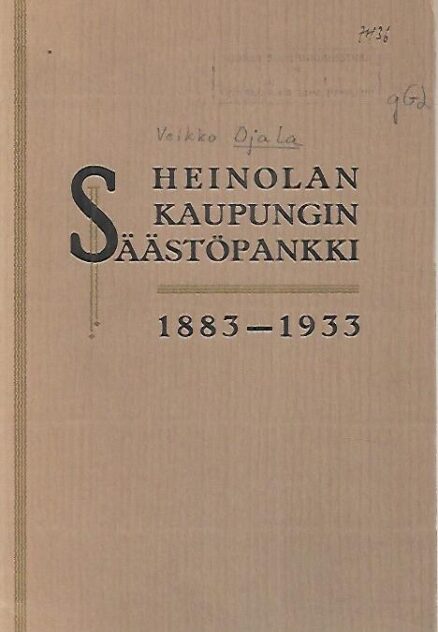 Heinolan kaupungin Säästöpankki 1883-1933