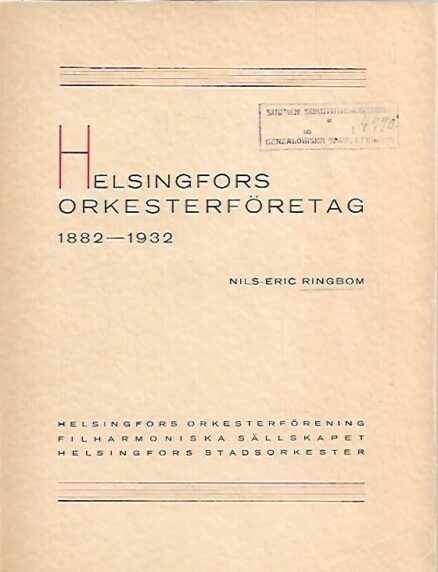 Helsingfors Orkesterföretag 1882-1932