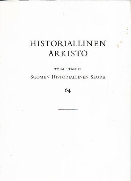 Historiallinen arkisto 64