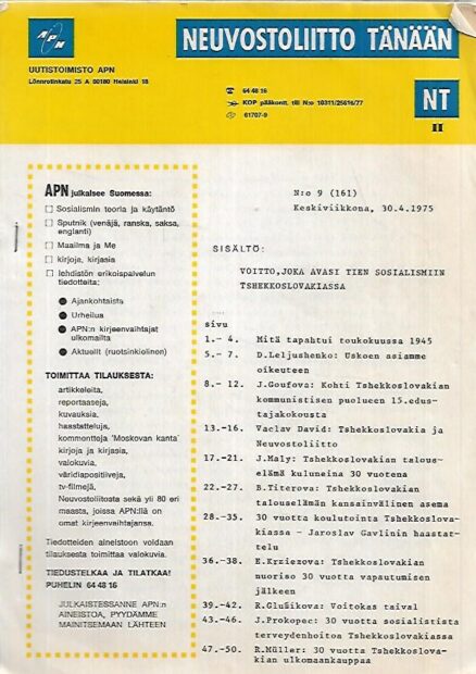 Neuvostoliitto tänään 1975-9