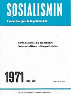 Sosialismin teoria ja käytäntö 1971 liite VIII