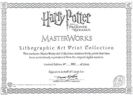 Harry Potter and the Prisoner of Azkaban - Masterworks - Lithographic Art Print Collection