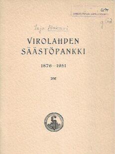 Vironlahden Säästöpankki 1876-1951