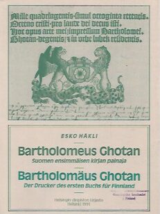 Bartholomeus Ghotan - suomen ensimmäisen kirjan painaja