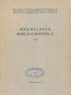 Miscellanea bibliographica VIII