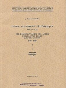 Turun akatemian väitöskirjat 1642-1828 II 6