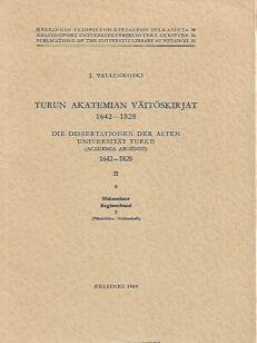Turun akatemian väitöskirjat 1642-1828 II 8