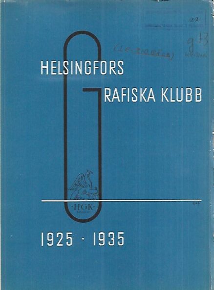 Helsingfors Grafiska Klubb 10-års festpublikation 1925-1935