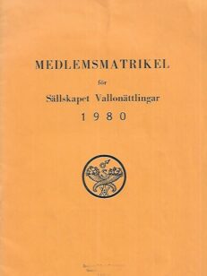 Medlemsmartikel för Sällskapet Vallonättlingar 1980