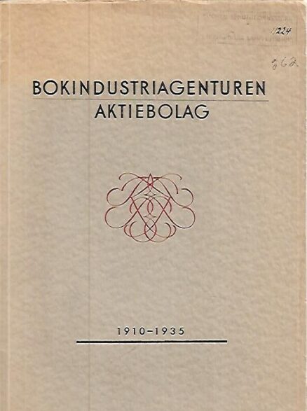 Bokindustriagenturen Aktiebolag 1910-1935