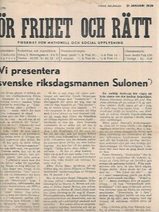 För Frihet och Rätt 1/1939