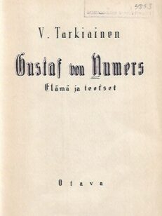 Gustaf von Numers - Elämä ja teot