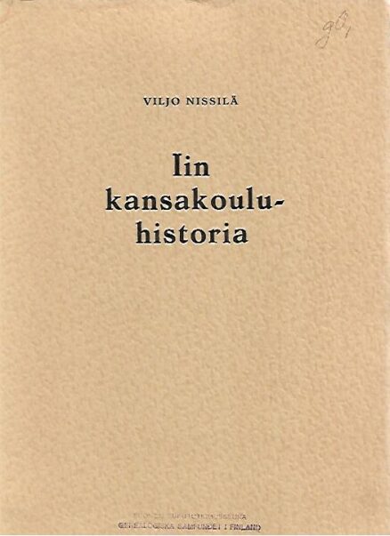 Iin kansakouluhistoria