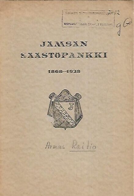 Jämsän Säästöpankki 1868-1928