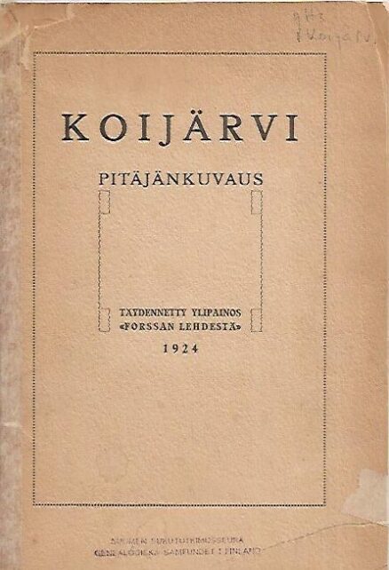 Koijärvi - Pitäjänkuvaus