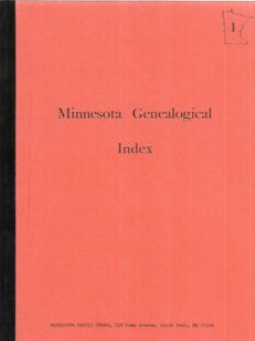 Minnesota Genealogical Index Volume 1