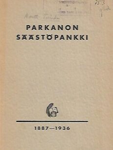 Parkanon Säästöpankki 1887-1936