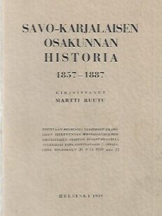 Savo-Karjalaisen osakunnan historia 1857-1887