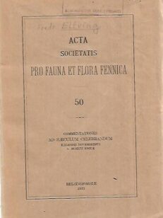 Societas pro fauna et flora fennica 1821-1921