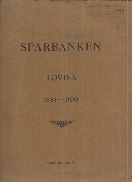Sparbanken i Lovisa 1851-1900