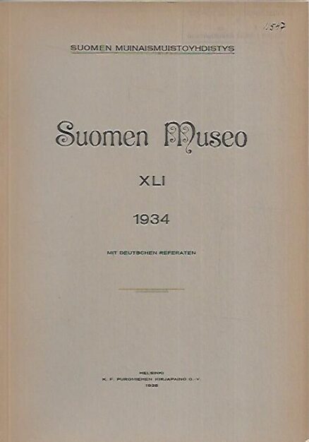 Suomen Museo XLI 1934