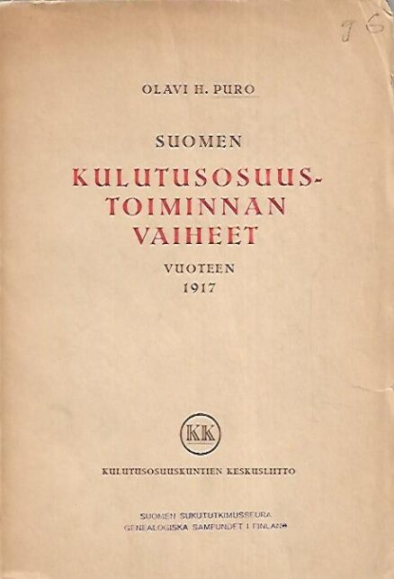 Suomen kulutusosuustoiminnan vaiheet vuoteen 1917