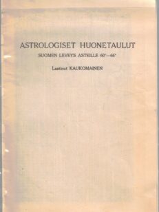 Astrologiset huoneentaulut suomen leveysasteille 60 - 66