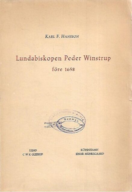 Lundabiskopen Peder Winstrup före 1658