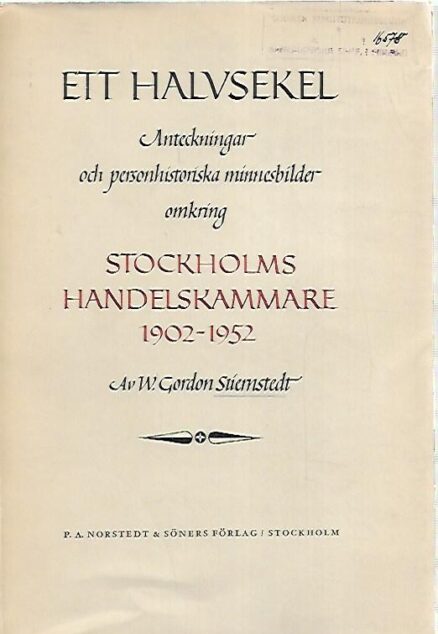 Stockholms Handelskammare 1902-1952
