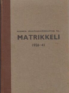 Suomen Sähköinsinööriliiton r.l. martikkeli 1926-41
