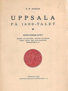 Uppsala på 1600-talet - Borgerskapet