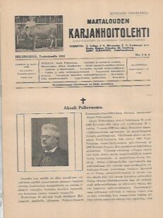 Maatalouden Karjanhoitolehti 3-4/1918