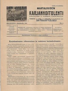 Maatalouden Karjanhoitolehti 4/1916