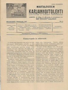 Maatalouden Karjanhoitolehti 4/1917