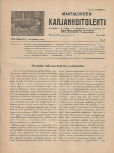 Maatalouden Karjanhoitolehti 5/1915