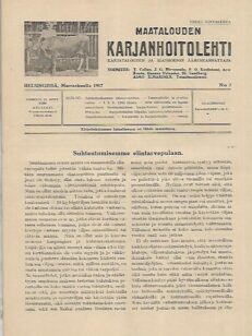 Maatalouden Karjanhoitolehti 7/1917