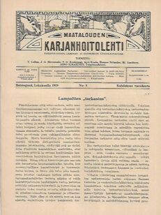 Maatalouden Karjanhoitolehti 8/1919