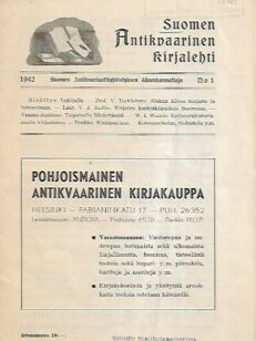 Suomen Antikvaarinen Kirjalehti 1/1942