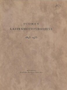 Suomen Lastenhoitoyhdistys 1893-1933