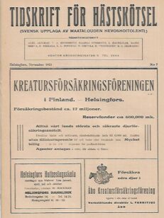 Tidskrift för Hästskötsel 7/1918